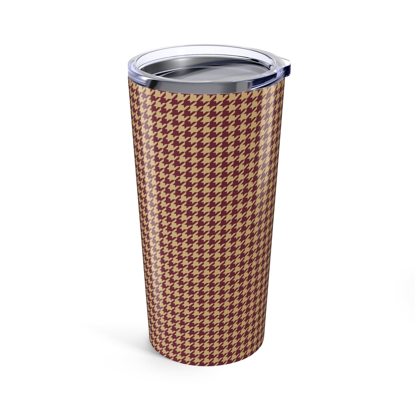 Tumbler | Maroon & Gold | Houndstooth
