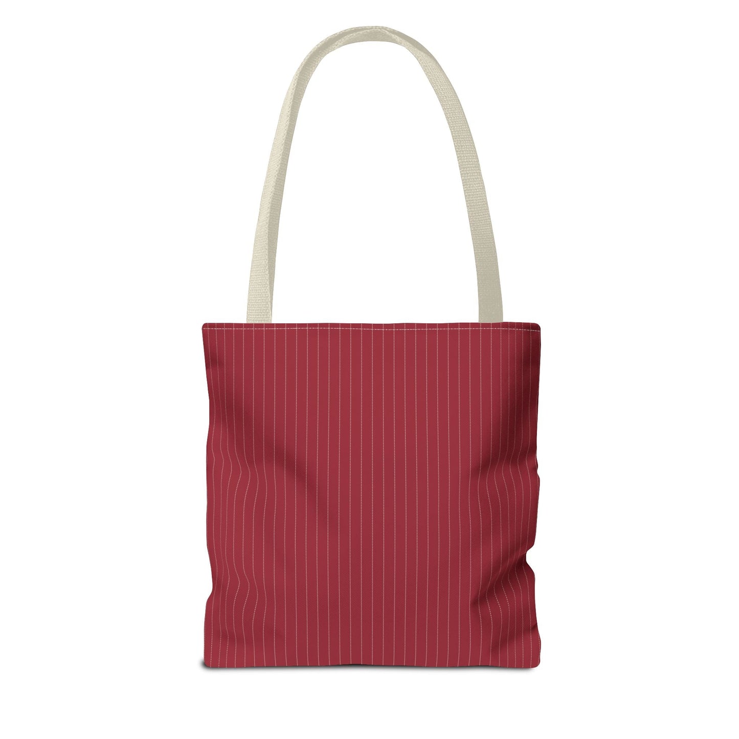 Tote Bags | Maroon & White | Pinstripe