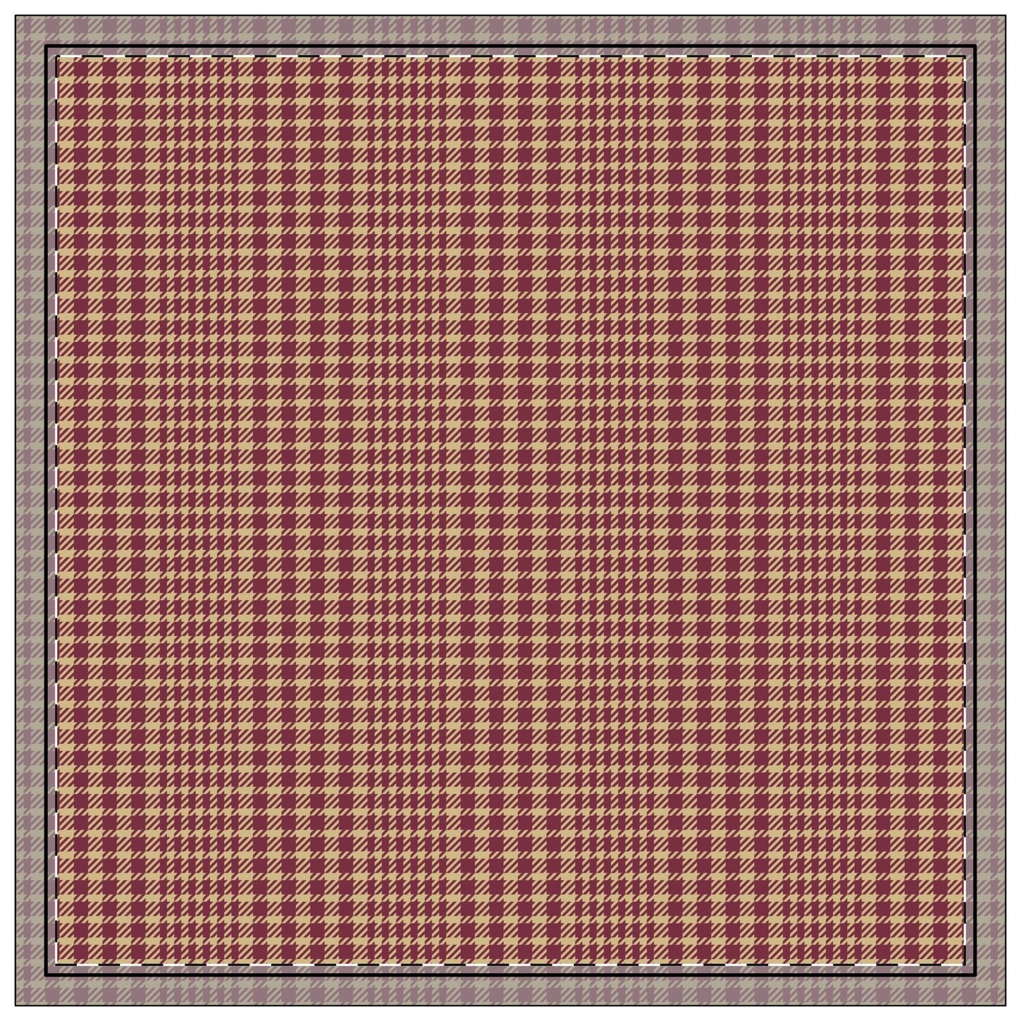 Napkins | Maroon & Gold | Tweed
