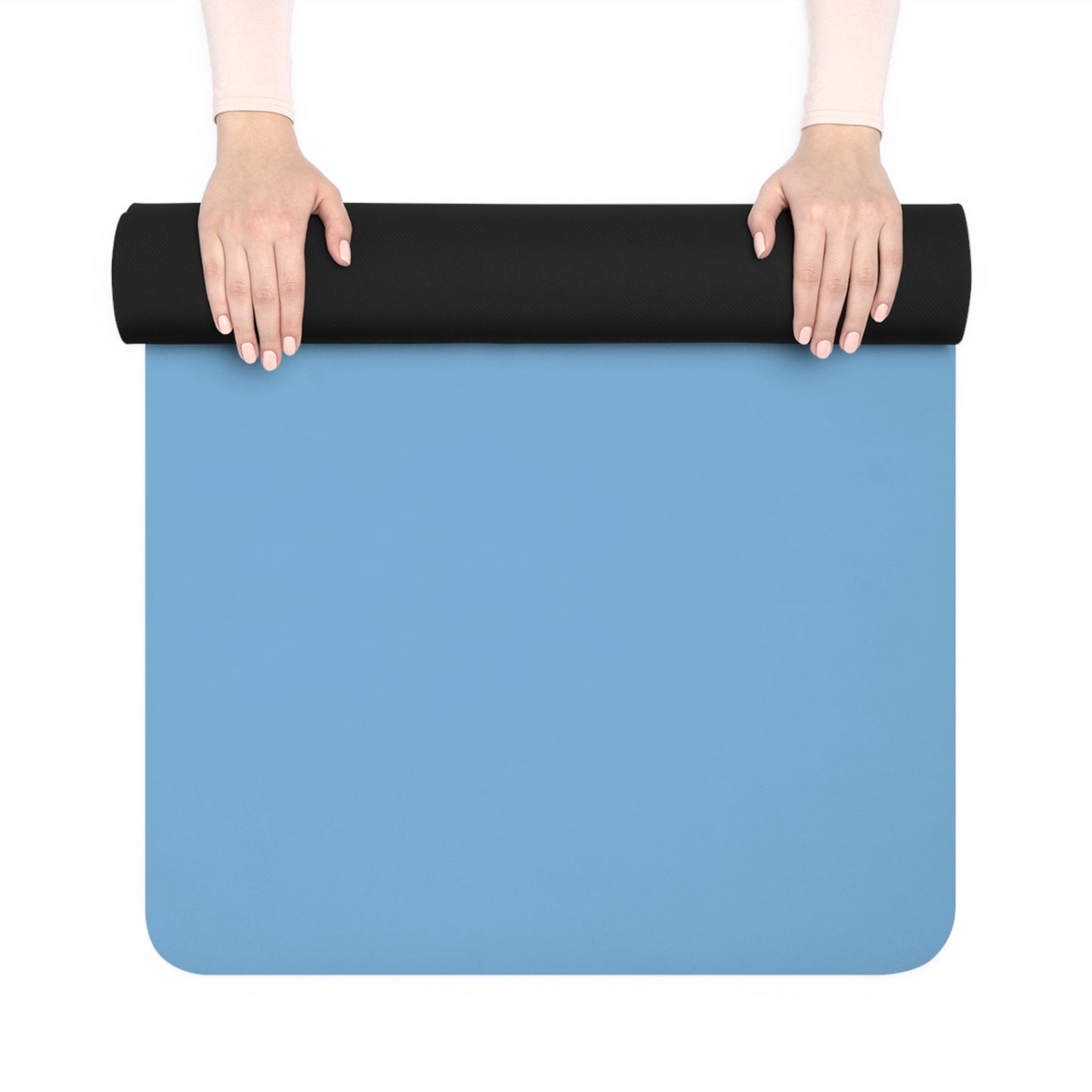Yoga Mat | Light Blue & White | Light