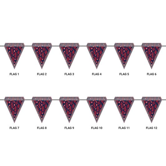 Flag Garland | Oxford, Mississippi | Laurel