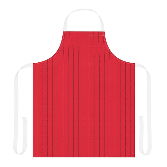 Apron | Red & Black | Pinstripe