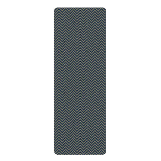 Yoga Mat | Blue & Gold | Herringbone