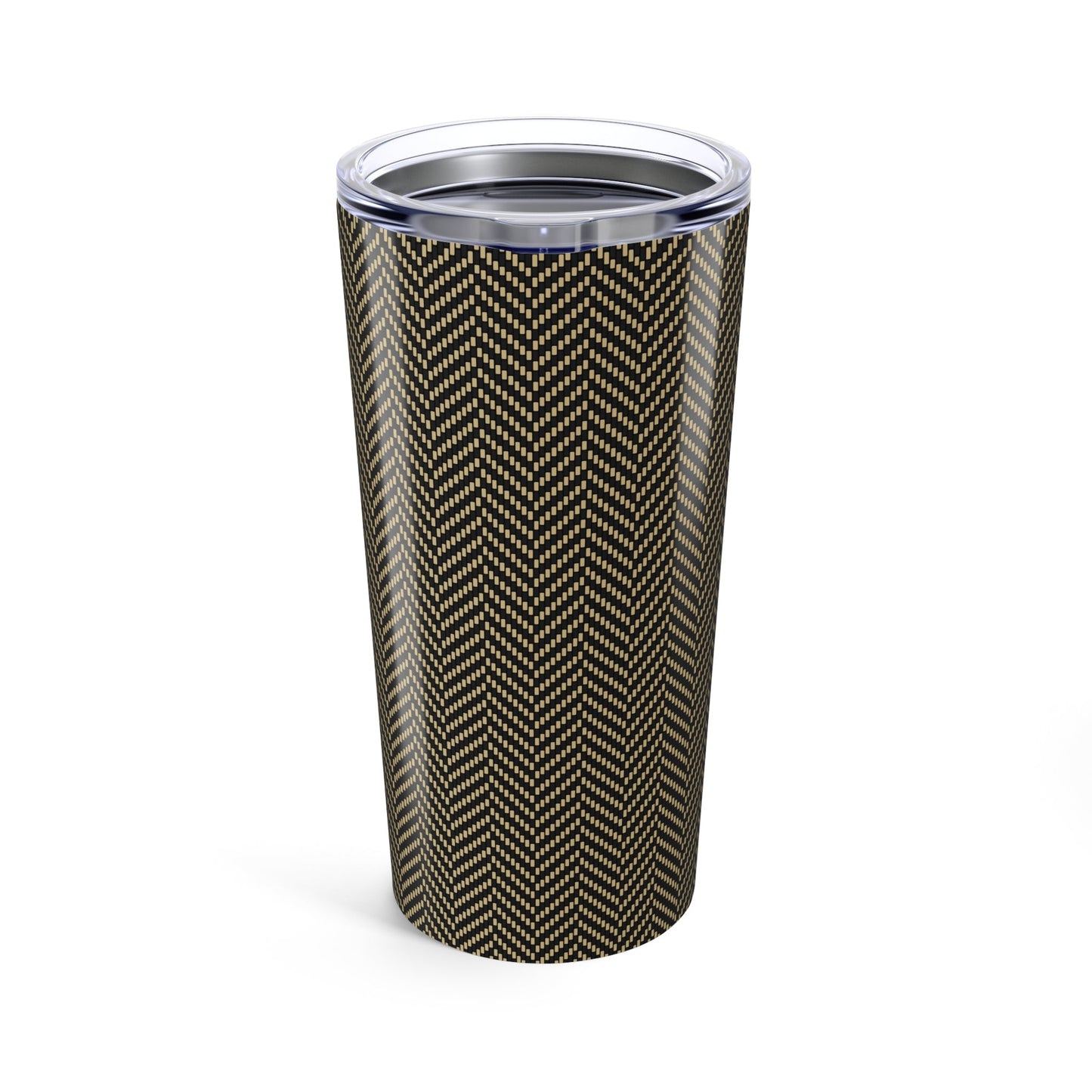 Tumbler | Black & Gold | Herringbone