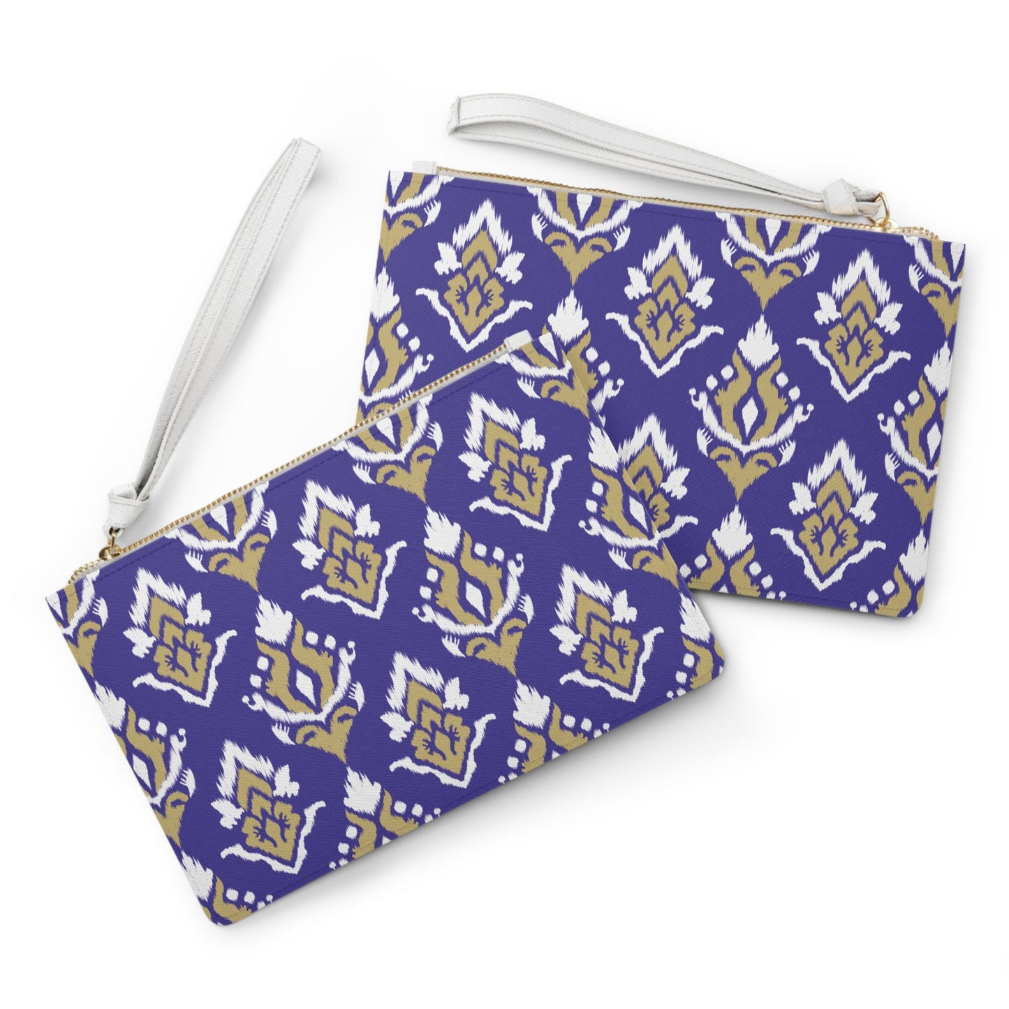 Clutch Bag | Purple & Gold | Ikat