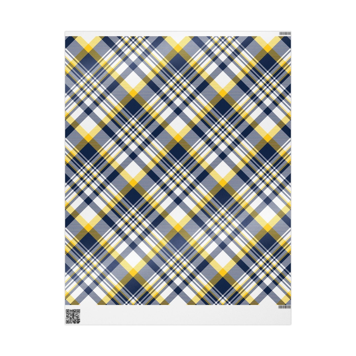 Gift Wrap | Yellow & Blue | Tartan