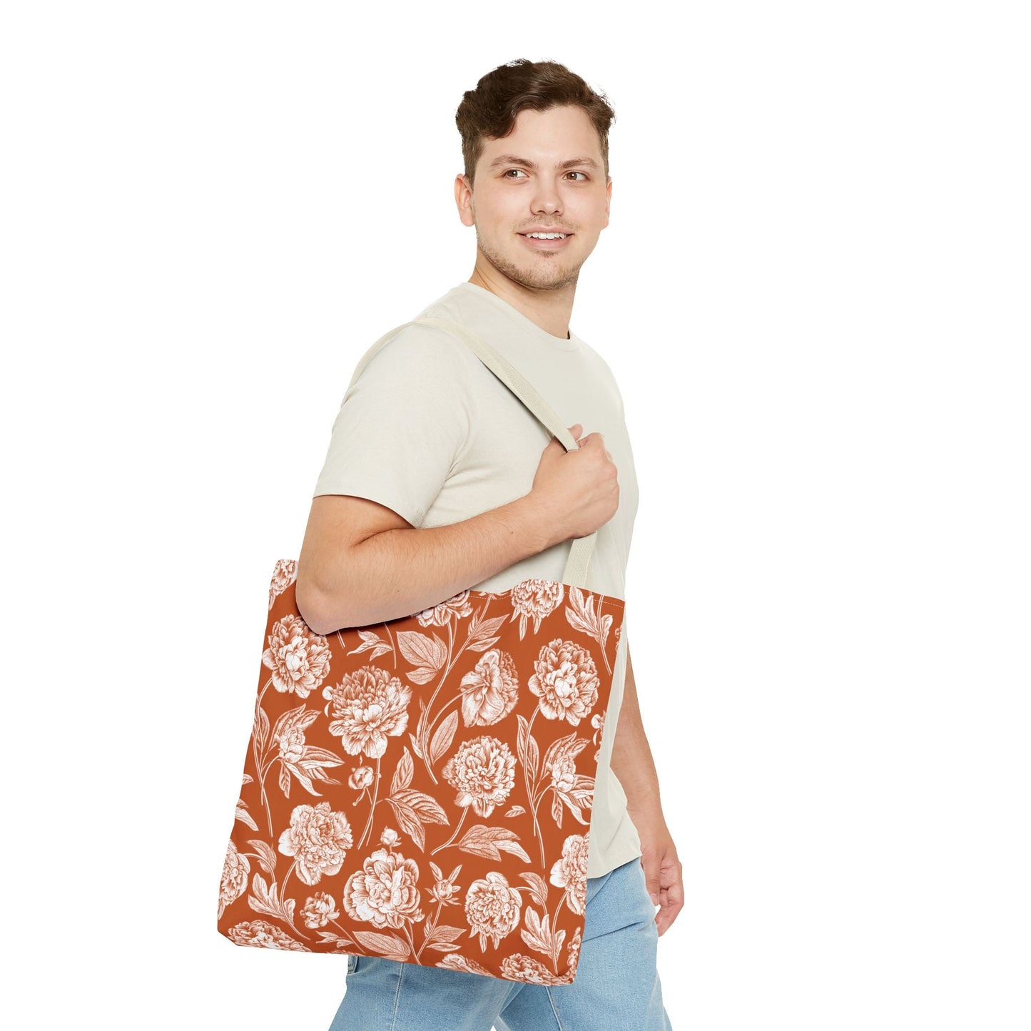 Totes | Dark Orange & White | Peony