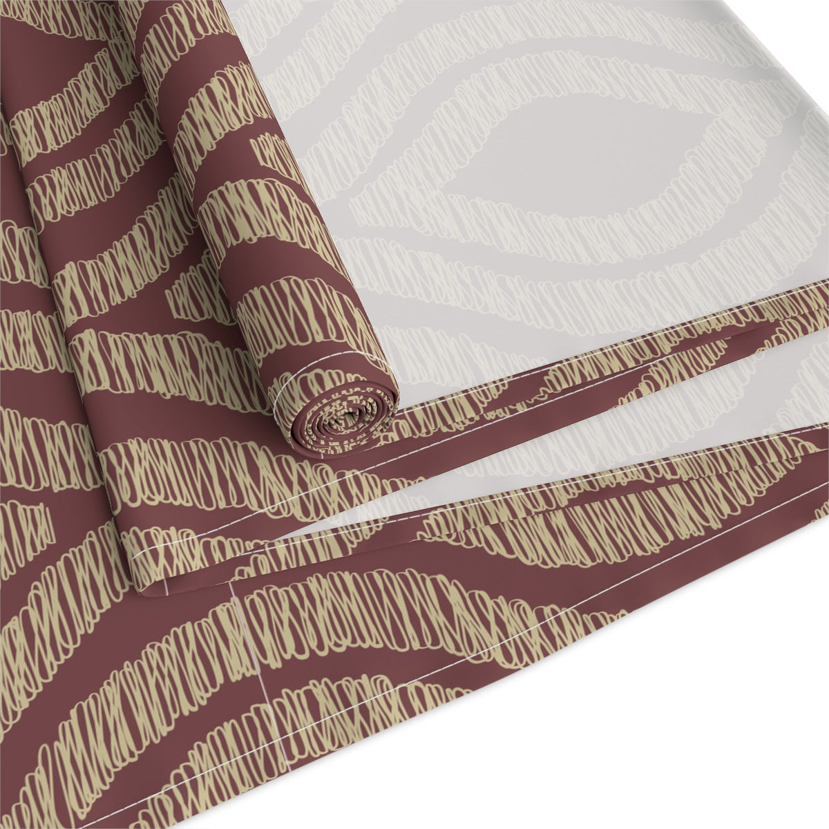 Table Runner | Maroon & Gold | Ogee