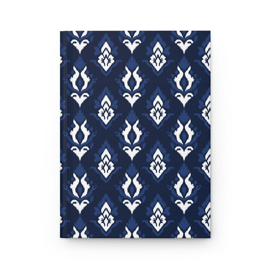 Hardcover Journal | Navy & White | Ikat