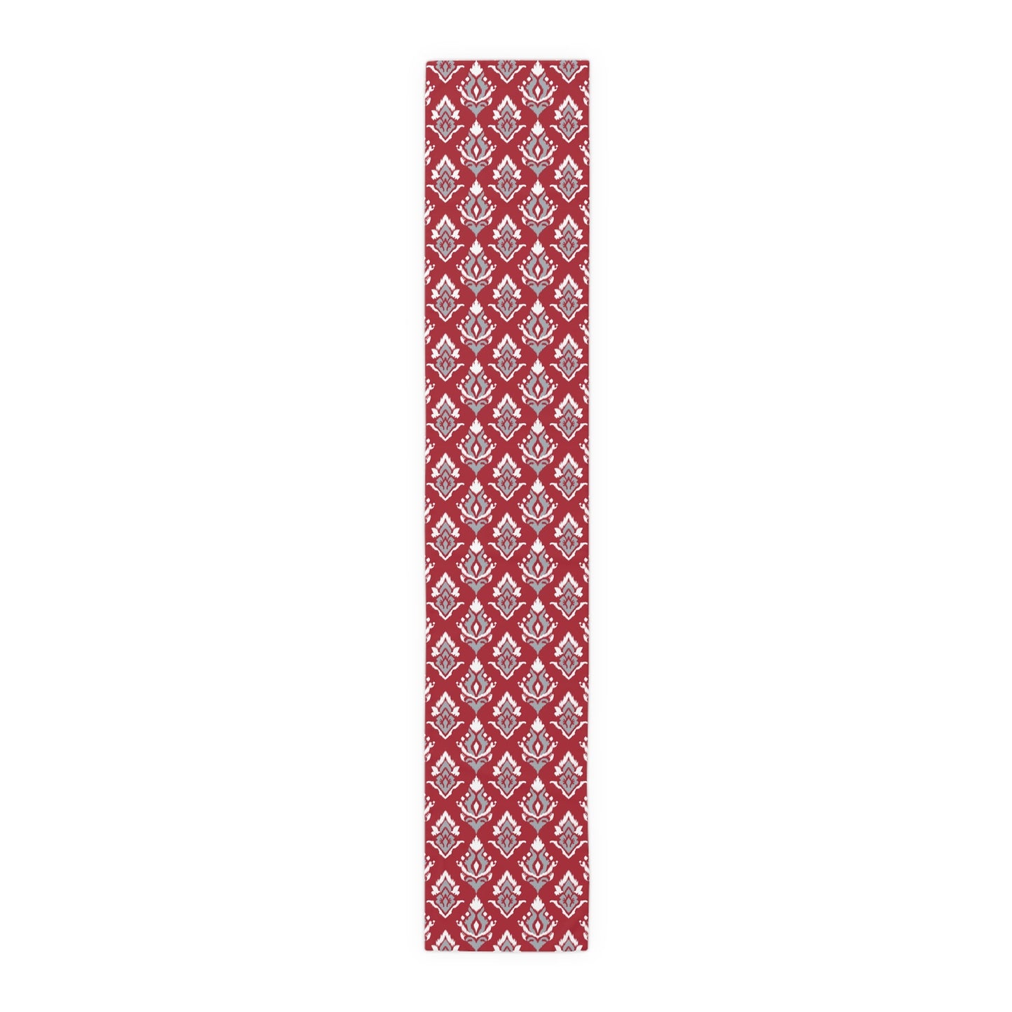 Table Runner | Red & Gray | Ikat