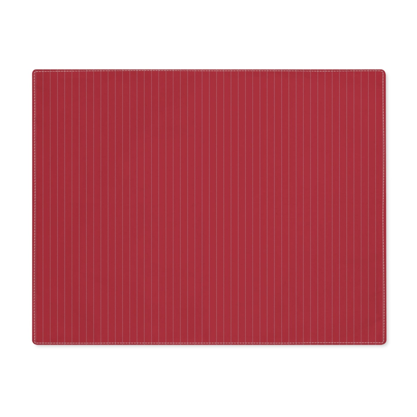 Placemat | Red & Gray | Pinstripe