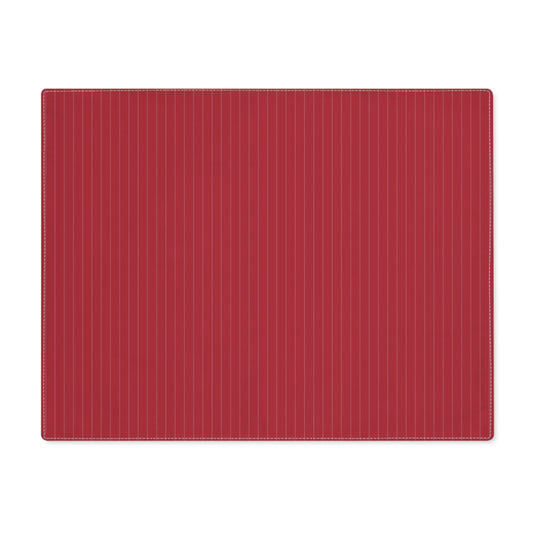 Placemat | Red & Gray | Pinstripe