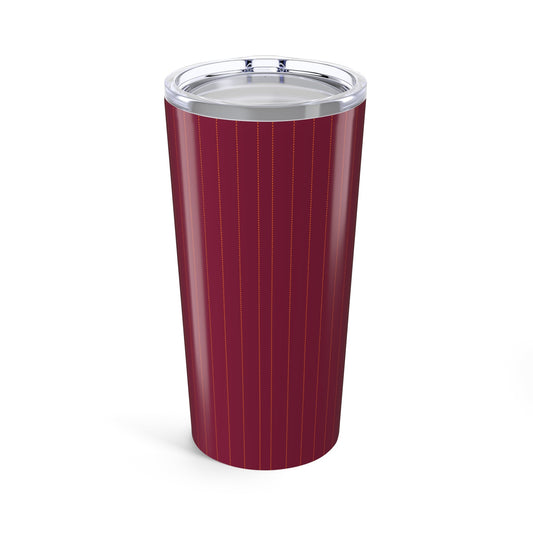 Tumbler | Maroon & Orange | Pinstripe