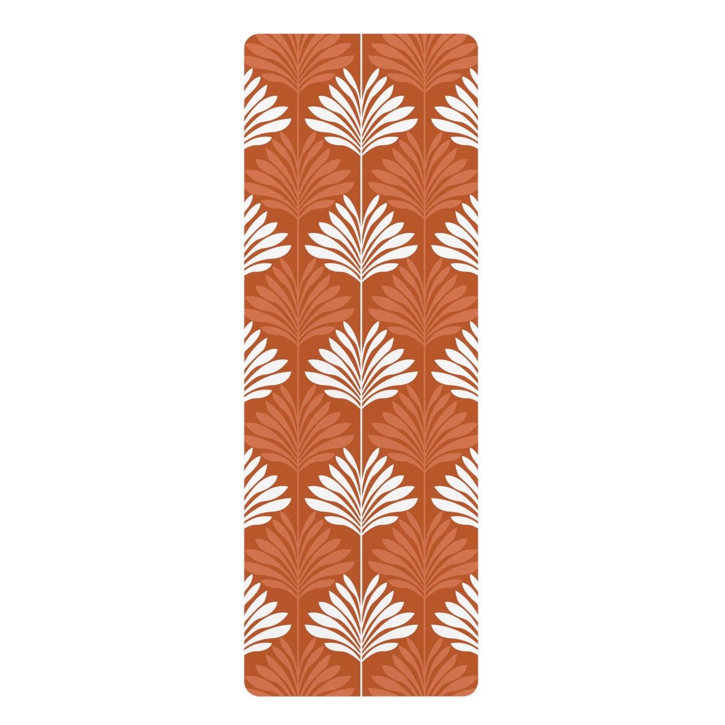 Yoga Mat | Dark Orange & White | Deco