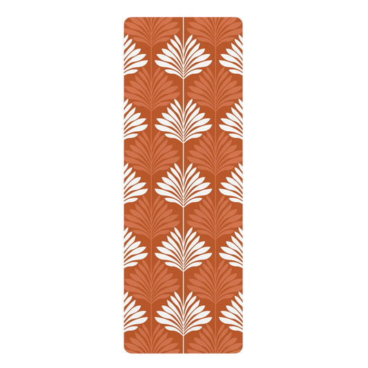 Yoga Mat | Dark Orange & White | Deco