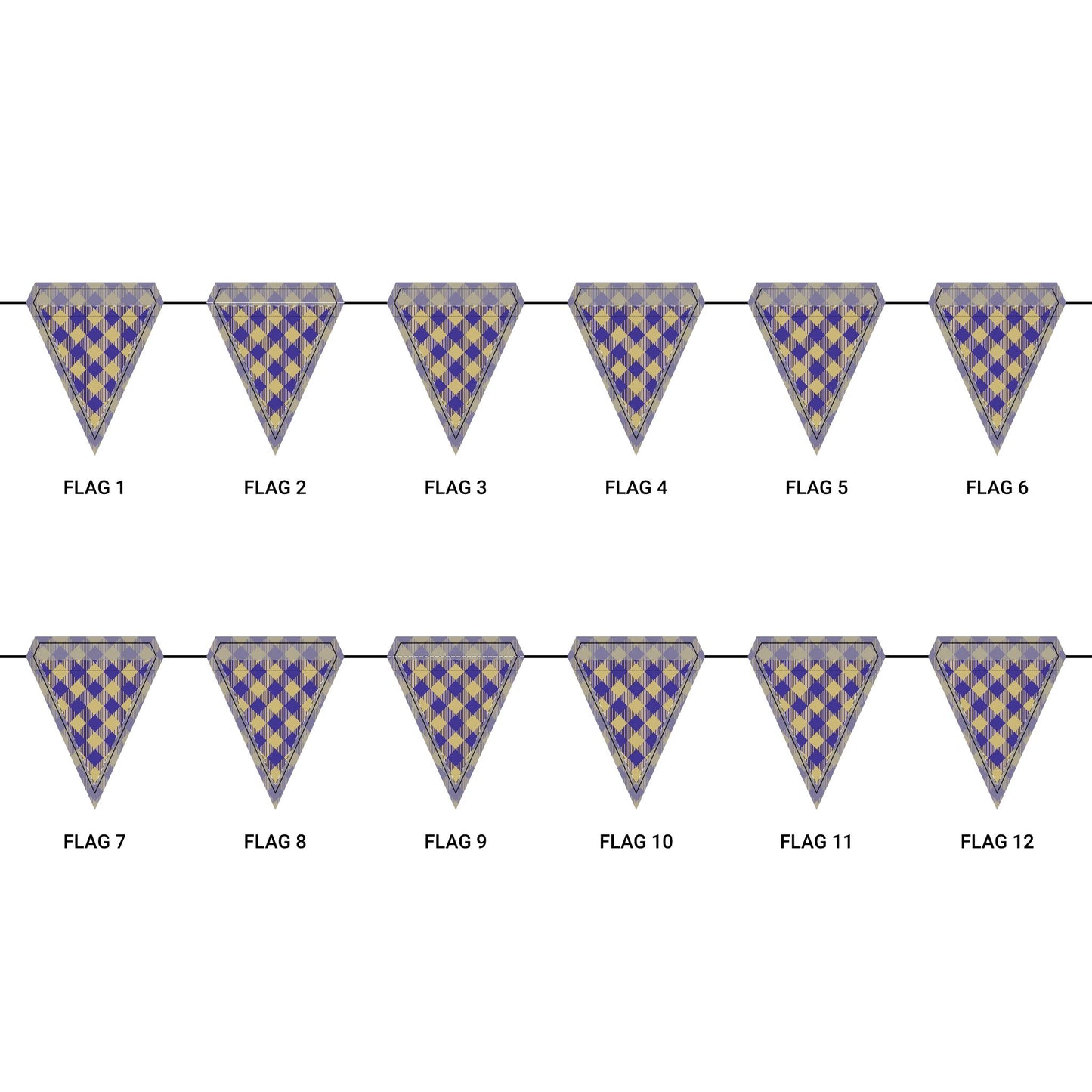 Flag Garland | Harrisonburg, Virginia | Gingham