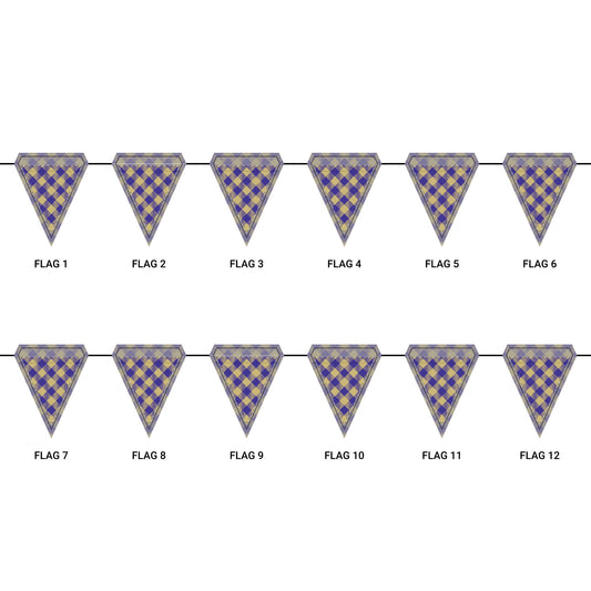 Flag Garland | Harrisonburg, Virginia | Gingham