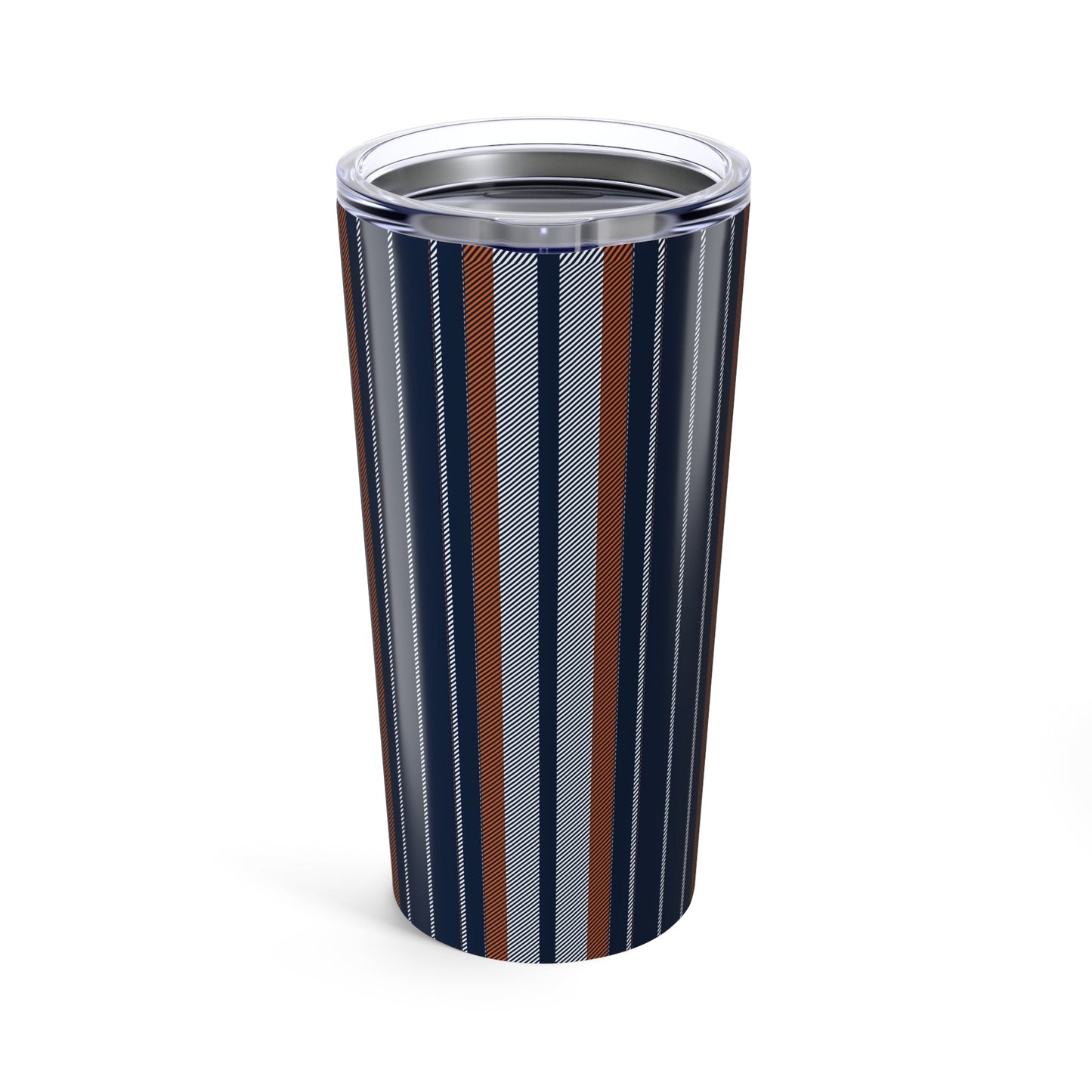 Tumbler | Orange & Blue | Stripe