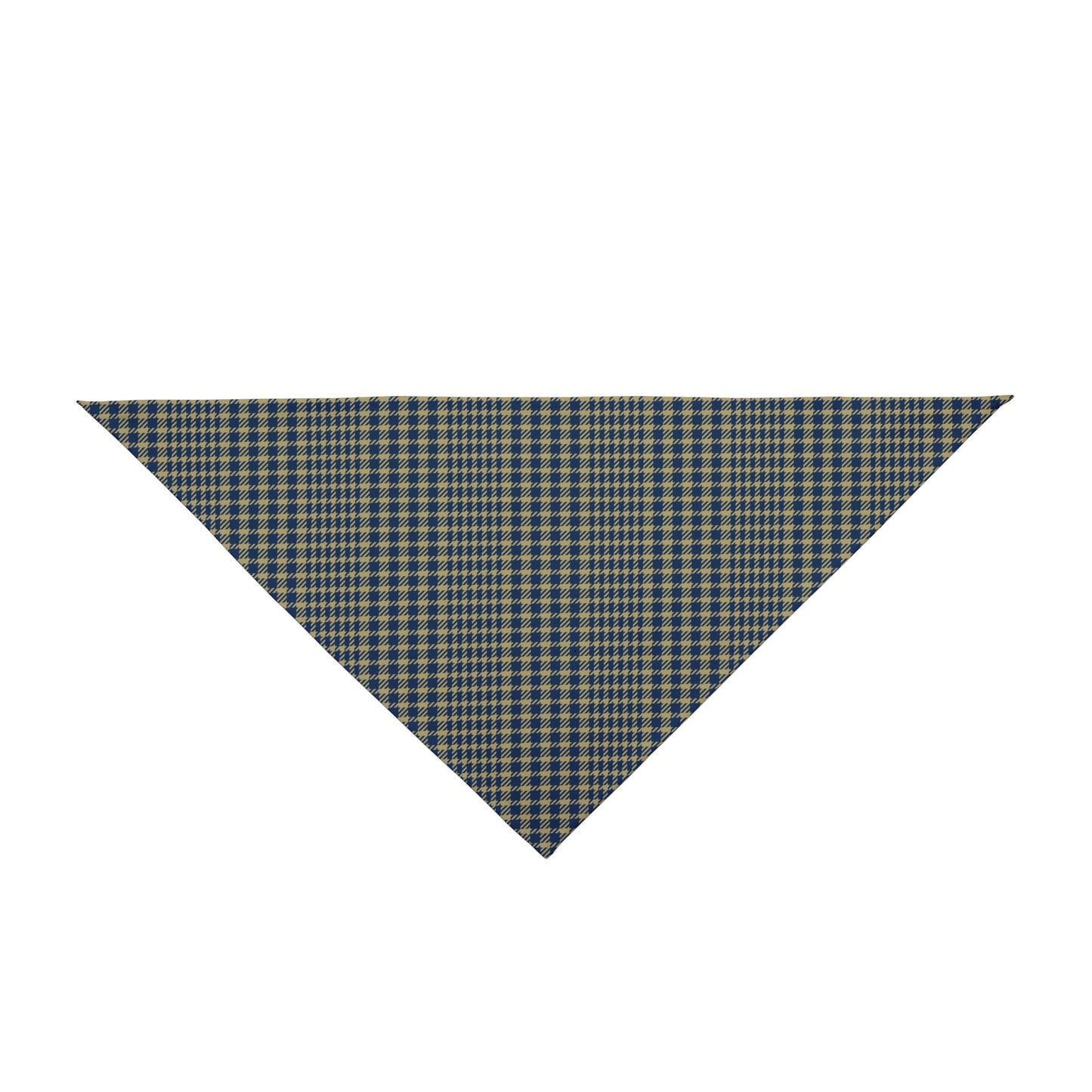 Pet Bandana | Blue & Gold | Tweed