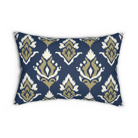 Pillow | Blue & Gold | Ikat