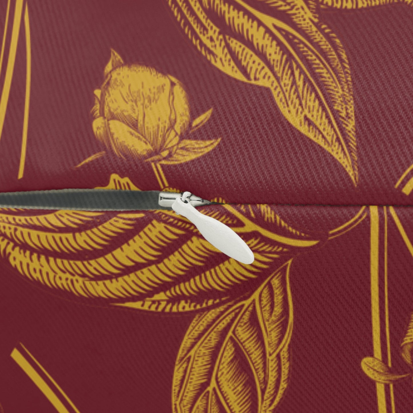 Pillow | Red & Yellow | Peony