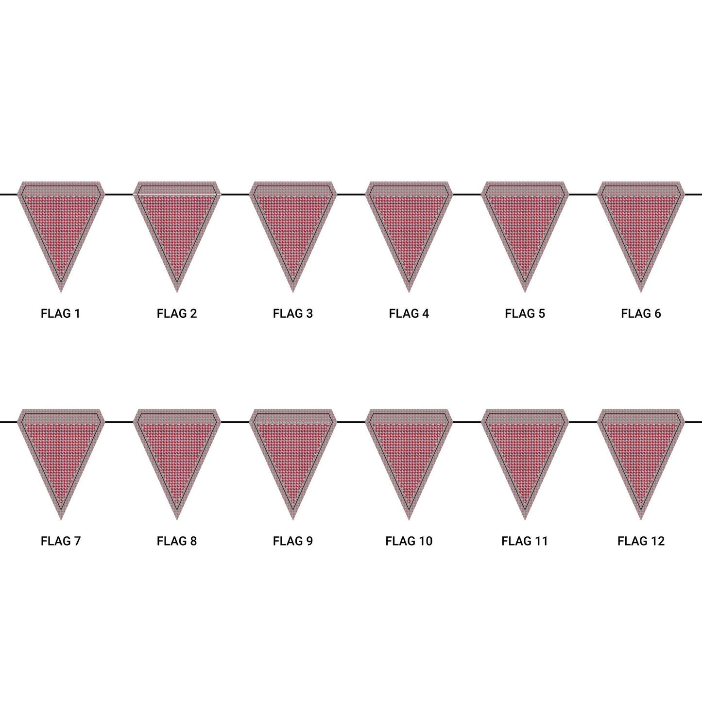 Flag Garland | Columbus, Ohio | Houndstooth