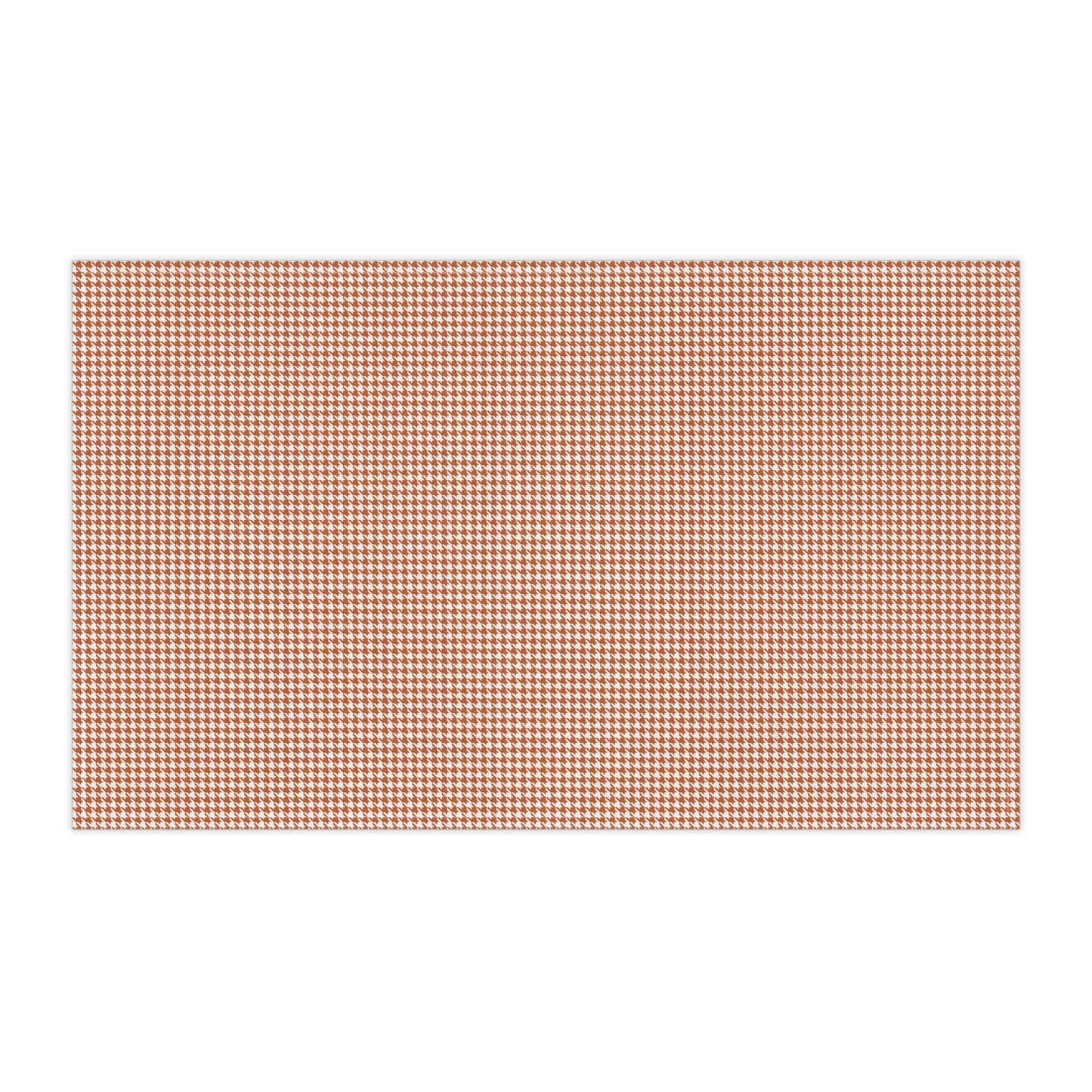 Tea Towels | Dark Orange & White | Houndstooth