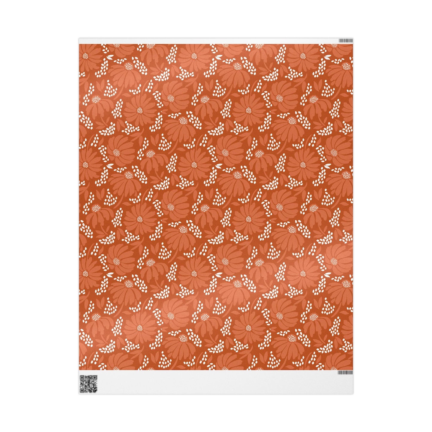 Gift Wrap | Dark Orange & White | Bellis