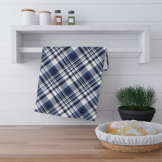 Tea Towel | Navy & White | Tartan
