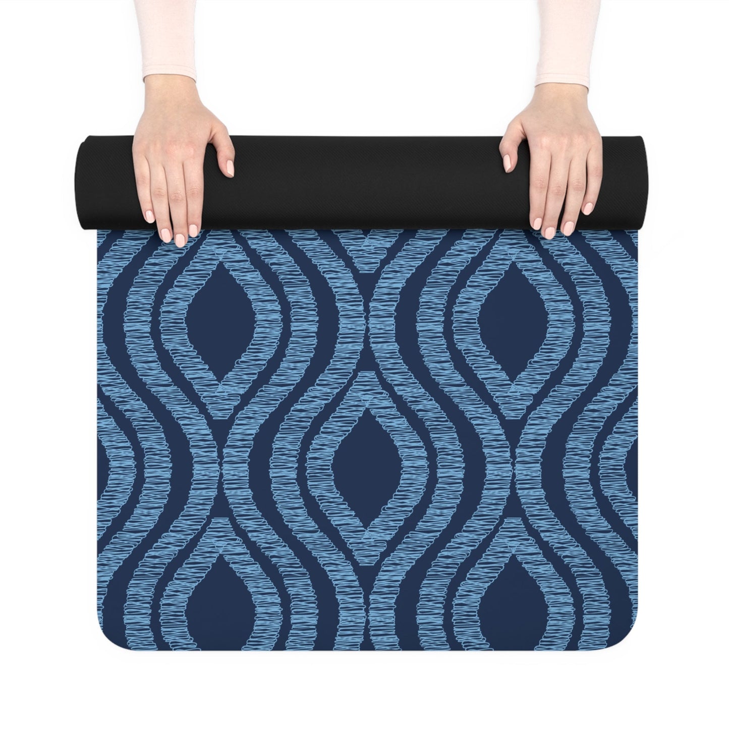 Yoga Mat | Light Blue & White | Ogee