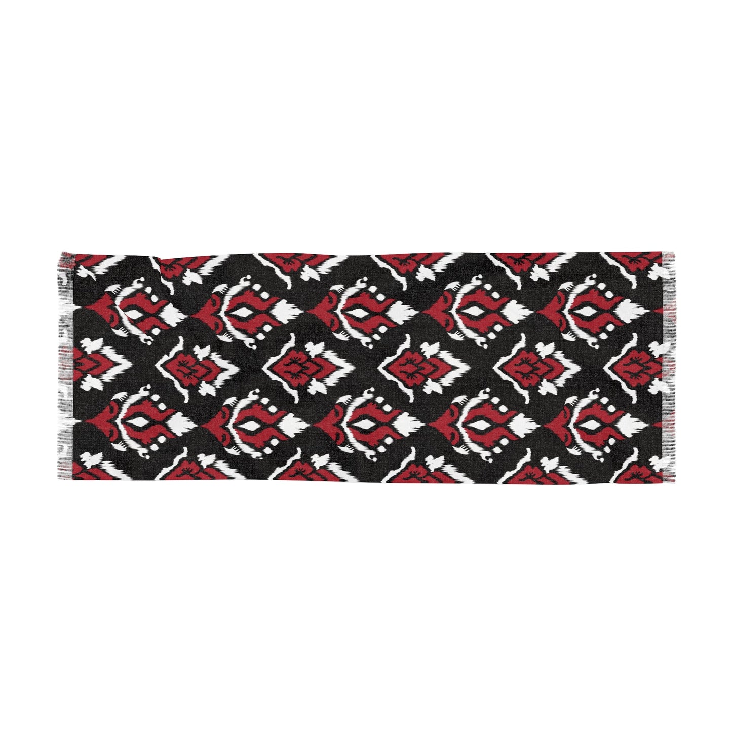 Scarf | Red & Black | Ikat