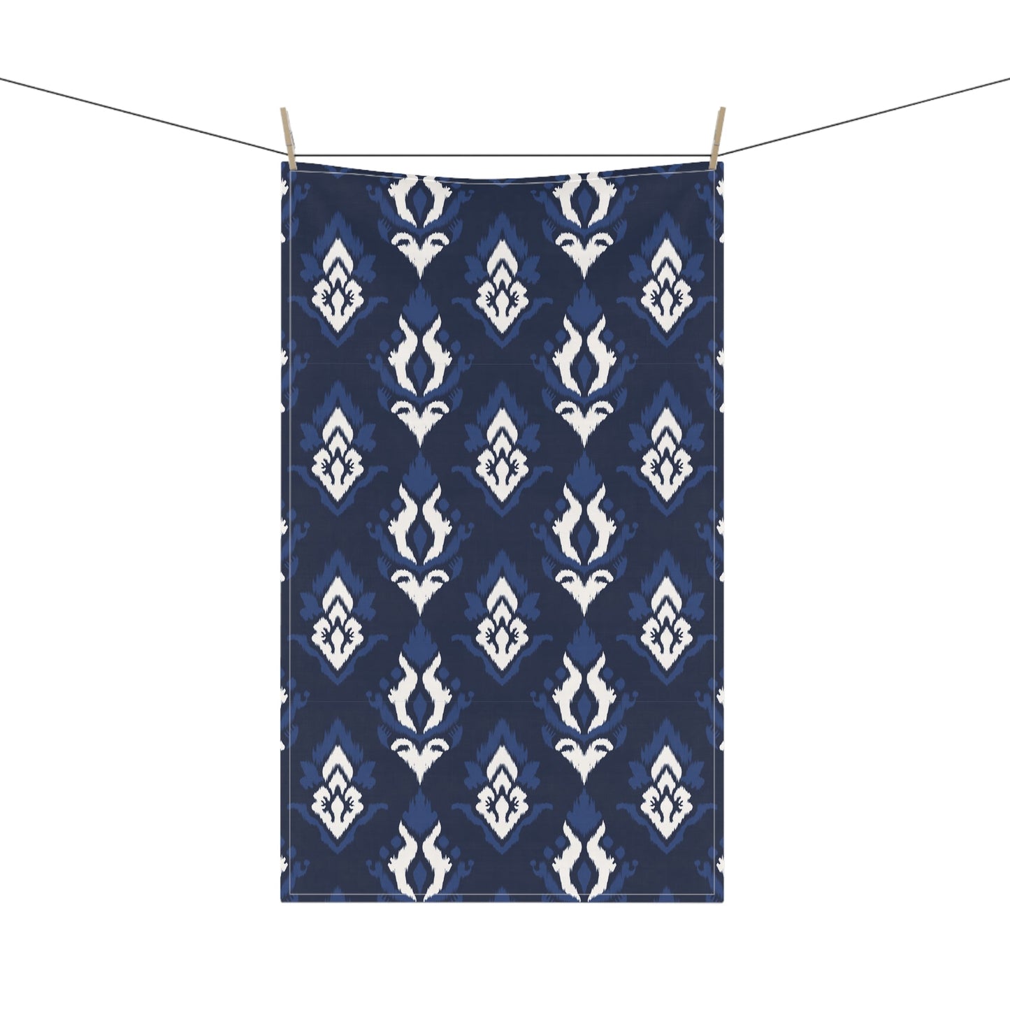 Tea Towel | Navy & White | Ikat