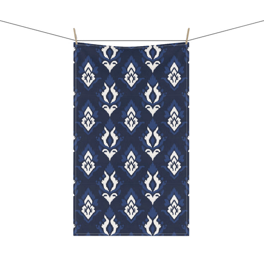 Tea Towel | Navy & White | Ikat