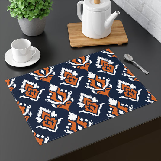 Placemat | Orange & Blue | Ikat
