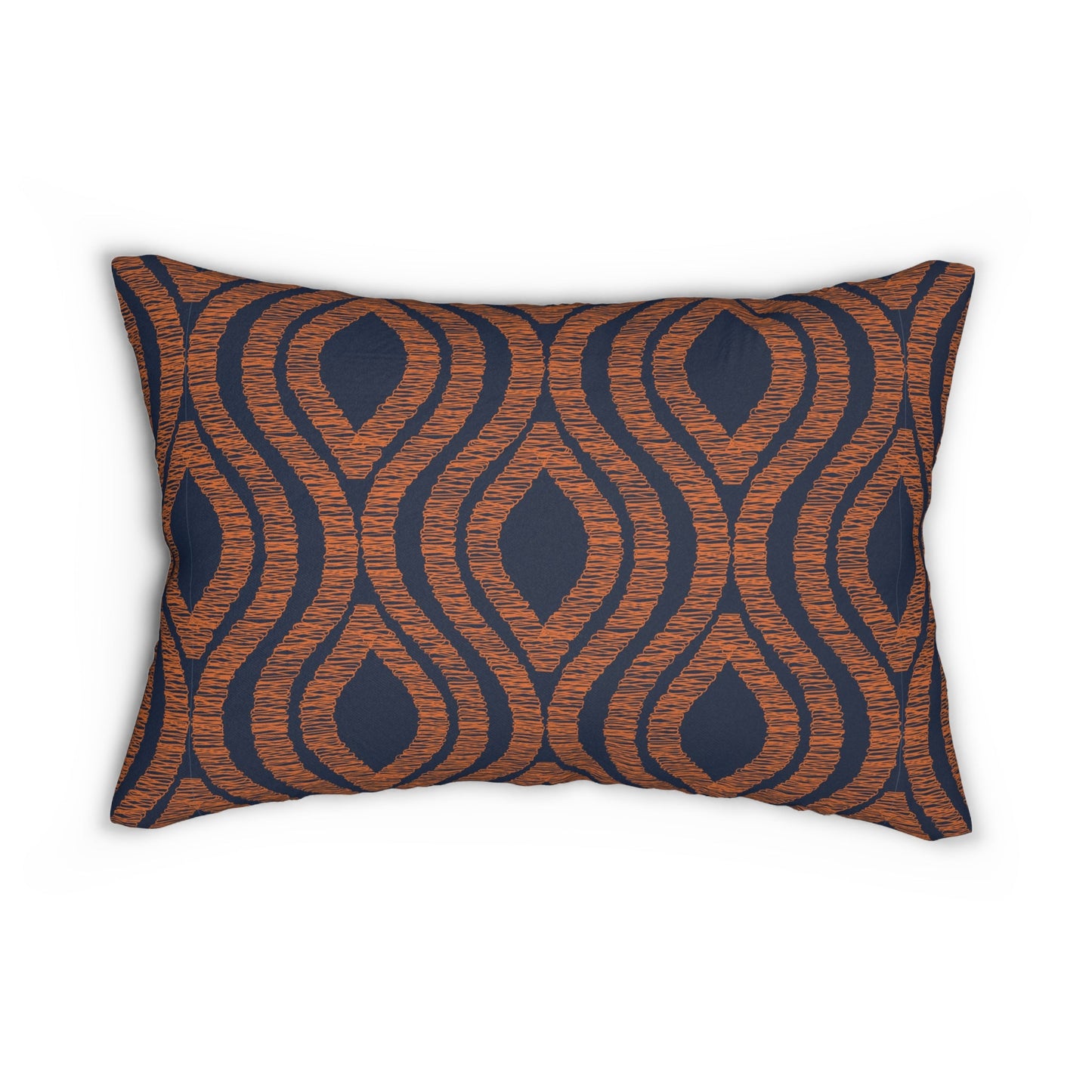 Pillow | Orange & Blue | Ogee