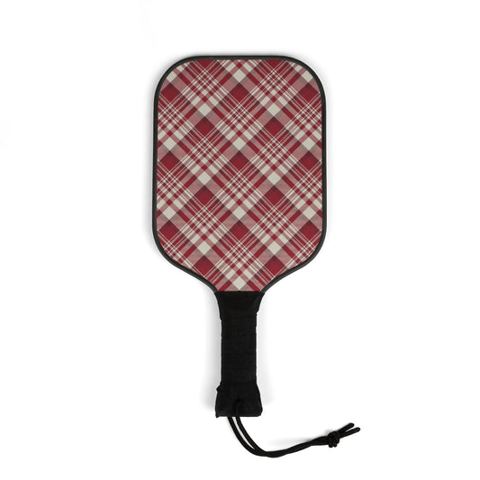 Pickleball Paddle Kit | Maroon & White | Tartan