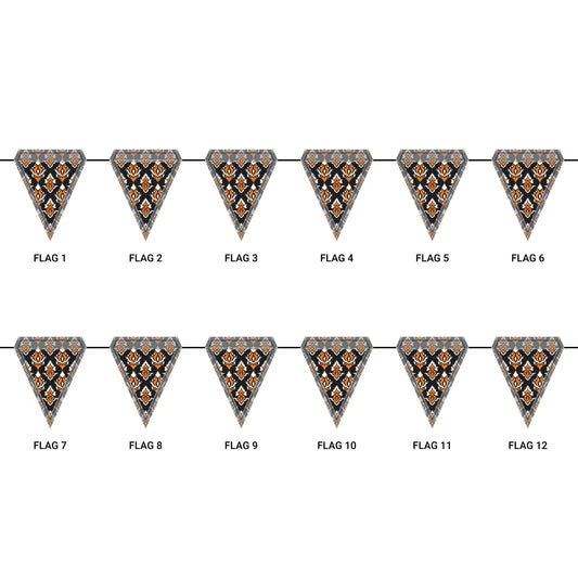 Flag Garland | Princeton, New Jersey | Ikat