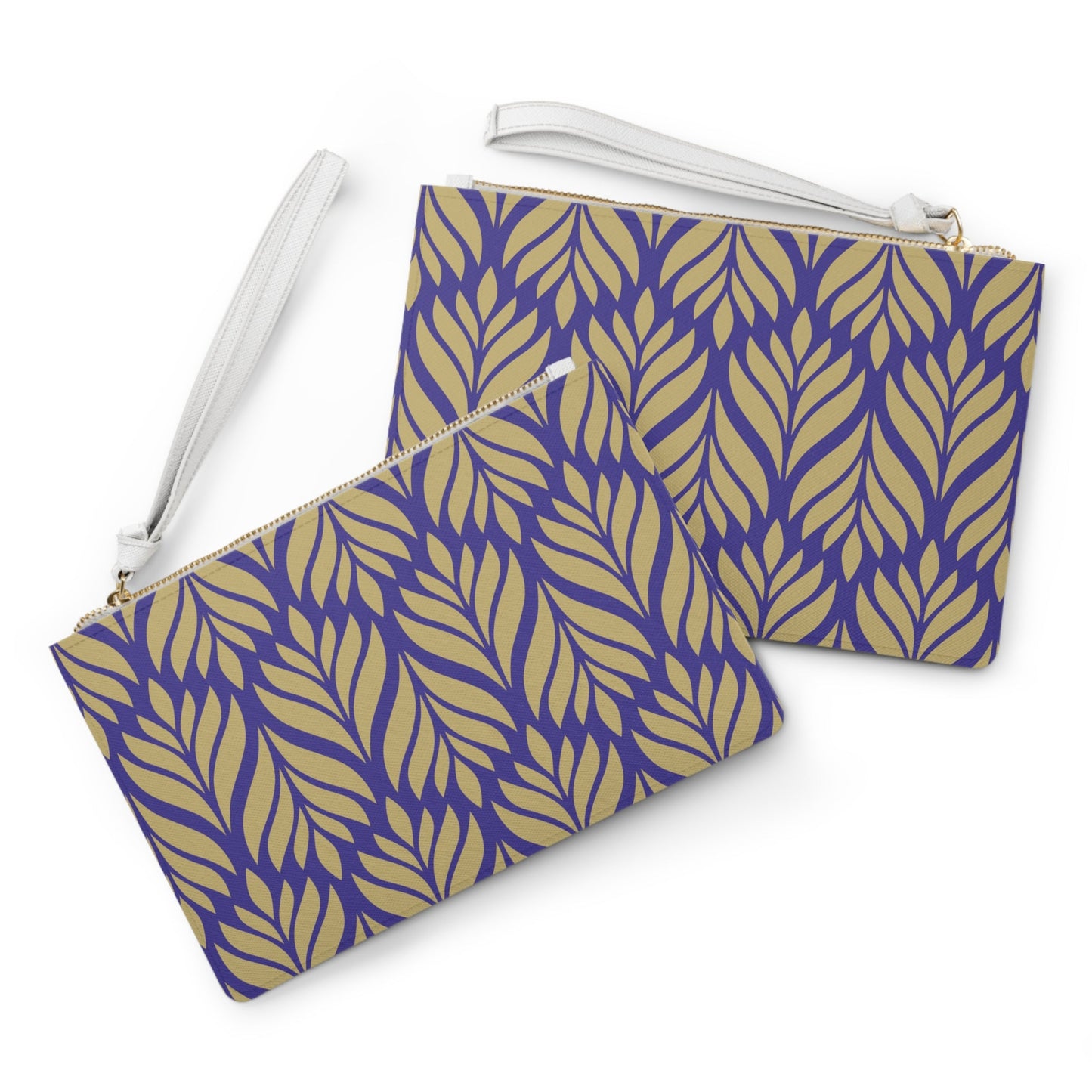 Clutch Bag | Purple & Gold | Palm