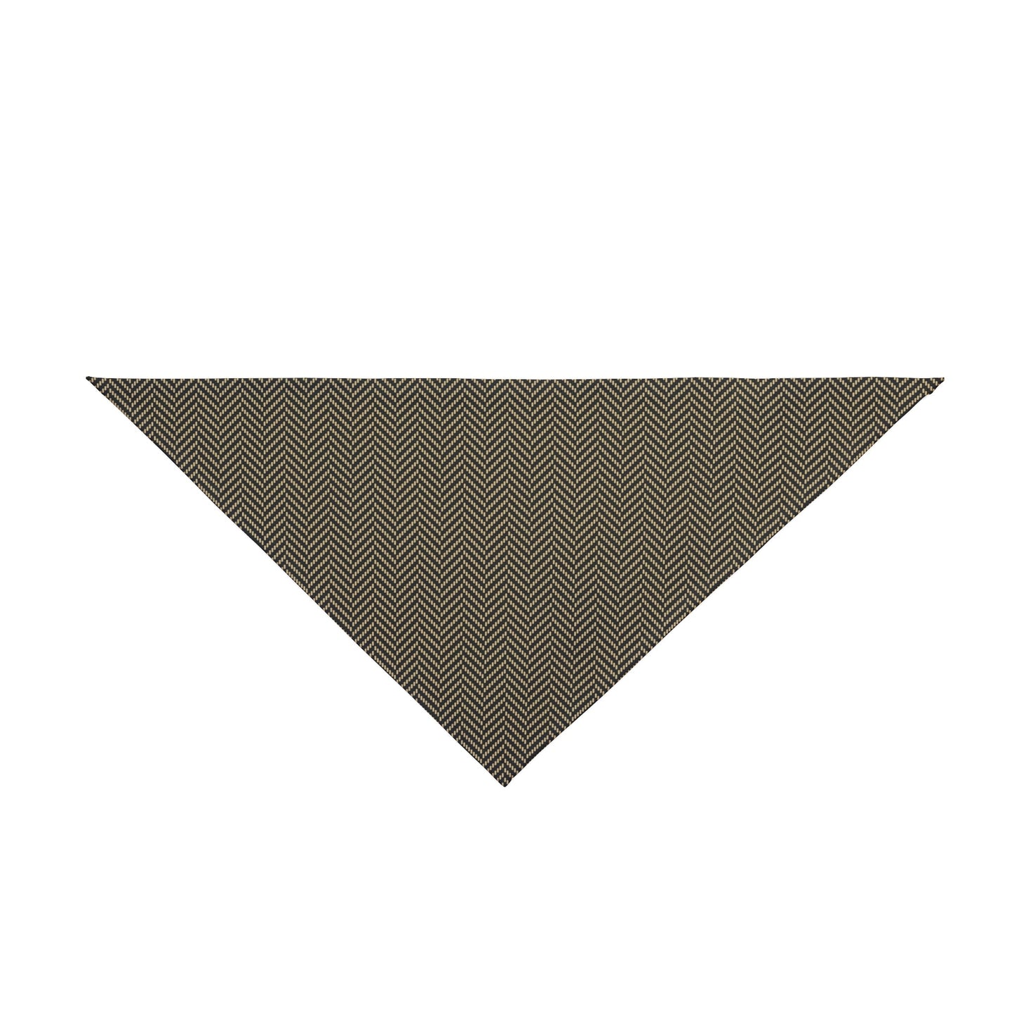 Pet Bandana | Black & Gold | Herringbone