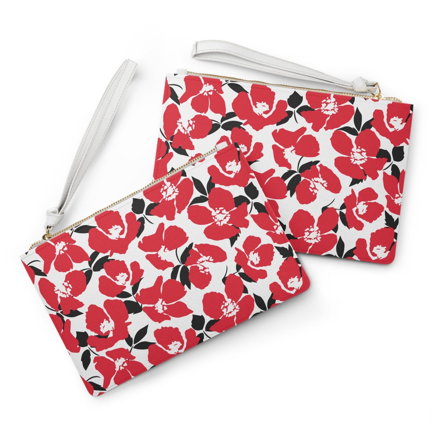 Clutch Bag | Red & Black | Poppy
