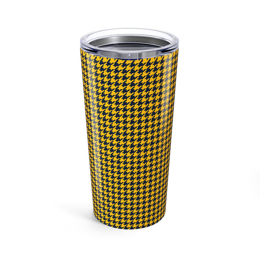 Tumbler | Yellow & Blue | Houndstooth
