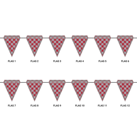 Flag Garland | Columbus, Ohio | Gingham