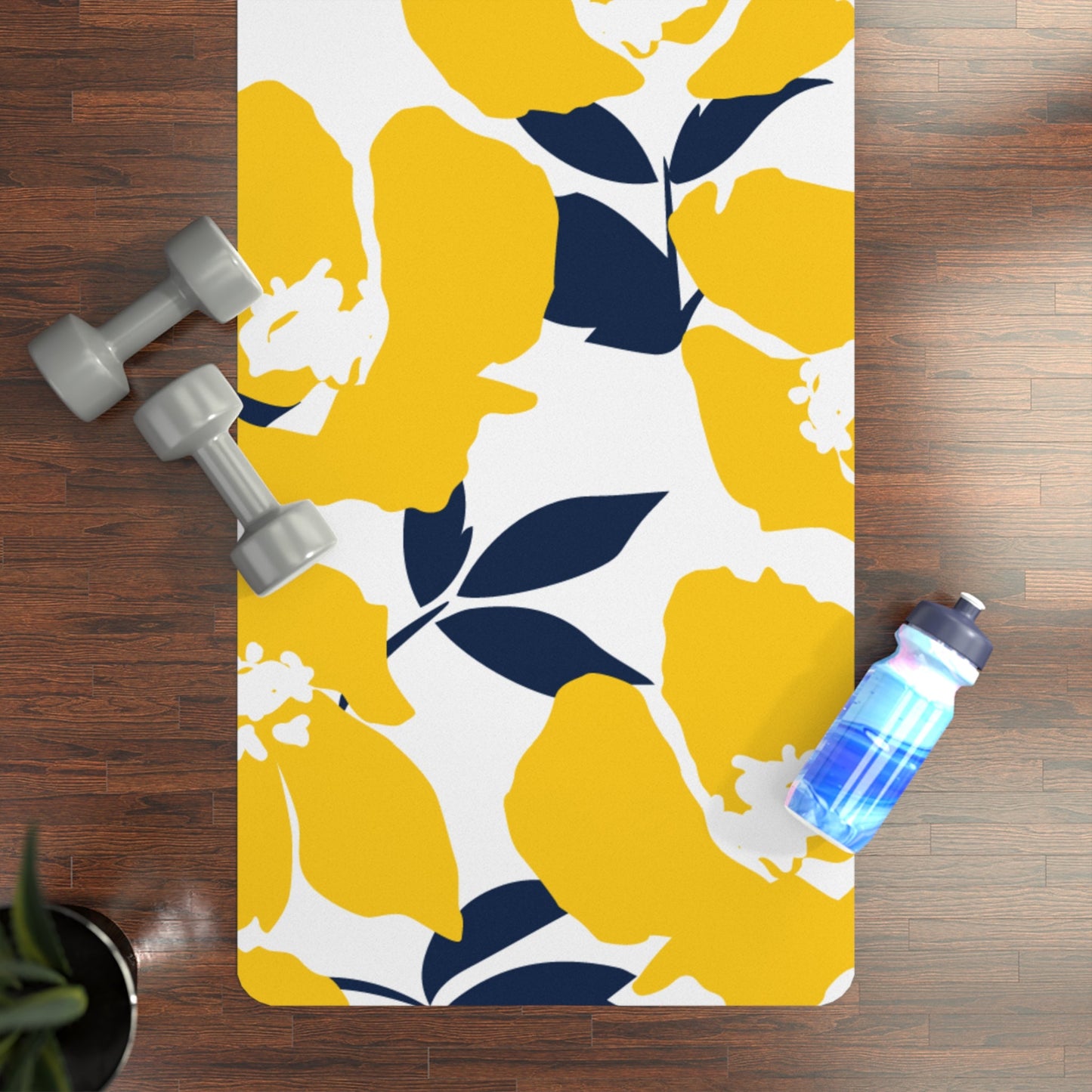 Yoga Mat | Yellow & Blue | Poppy