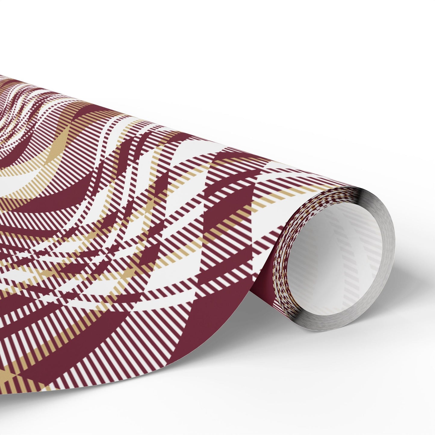 Gift Wrap | Maroon & Gold | Tartan