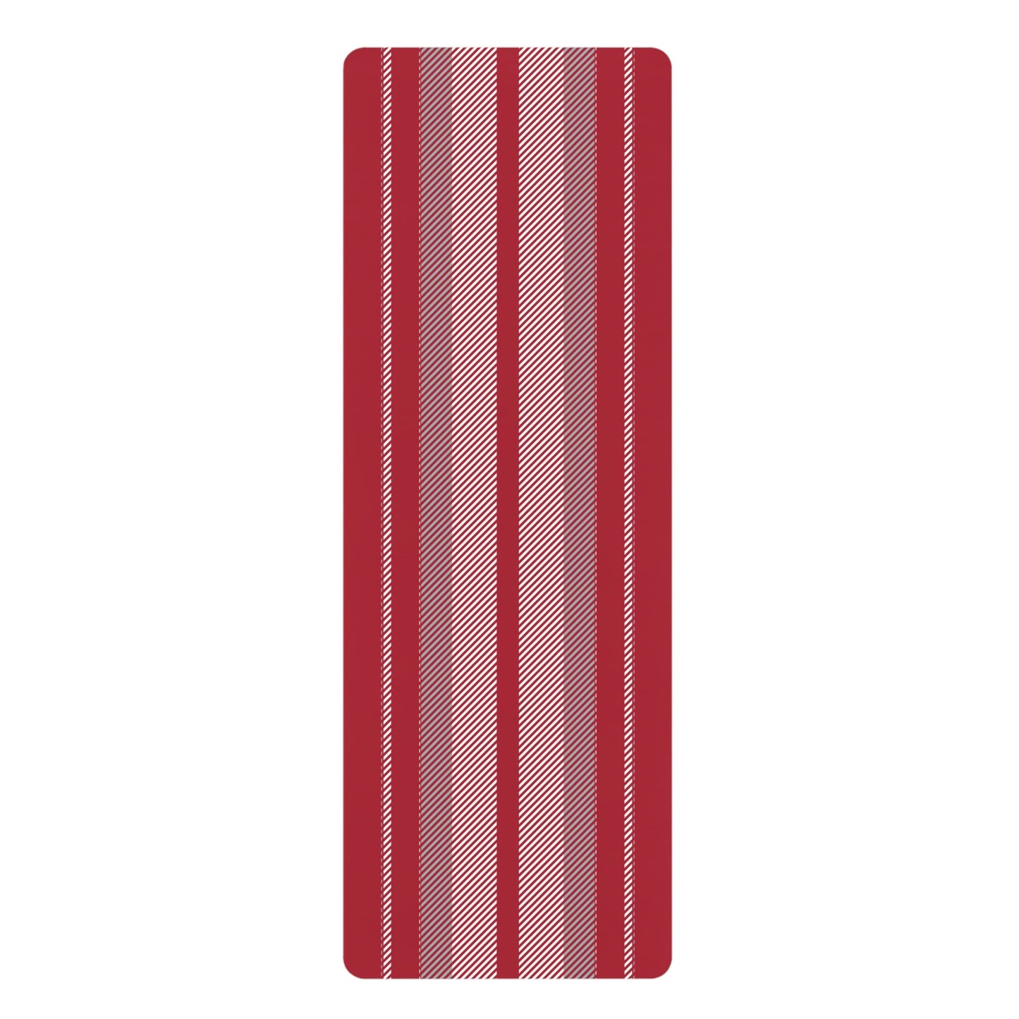 Yoga Mat | Red & Gray | Stripe