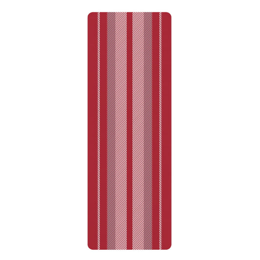Yoga Mat | Red & Gray | Stripe