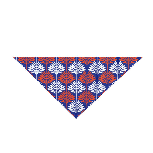 Pet Bandana | Bright Blue & Orange | Deco