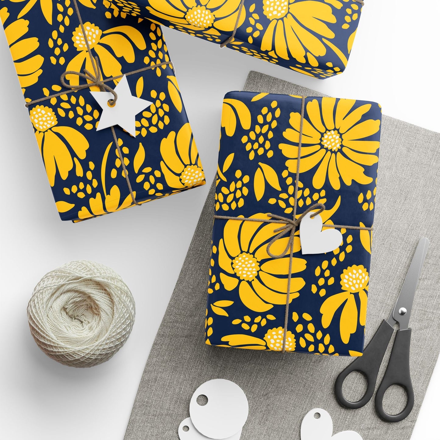 Gift Wrap | Yellow & Blue | Bellis
