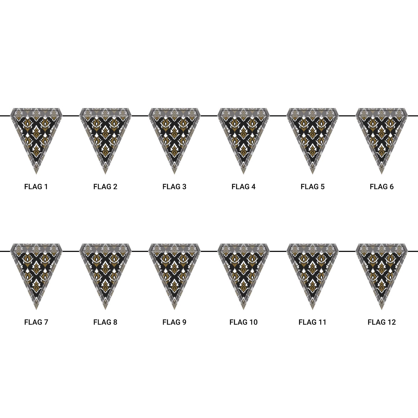 Flag Garland | Winston Salem, North Carolina | Ikat