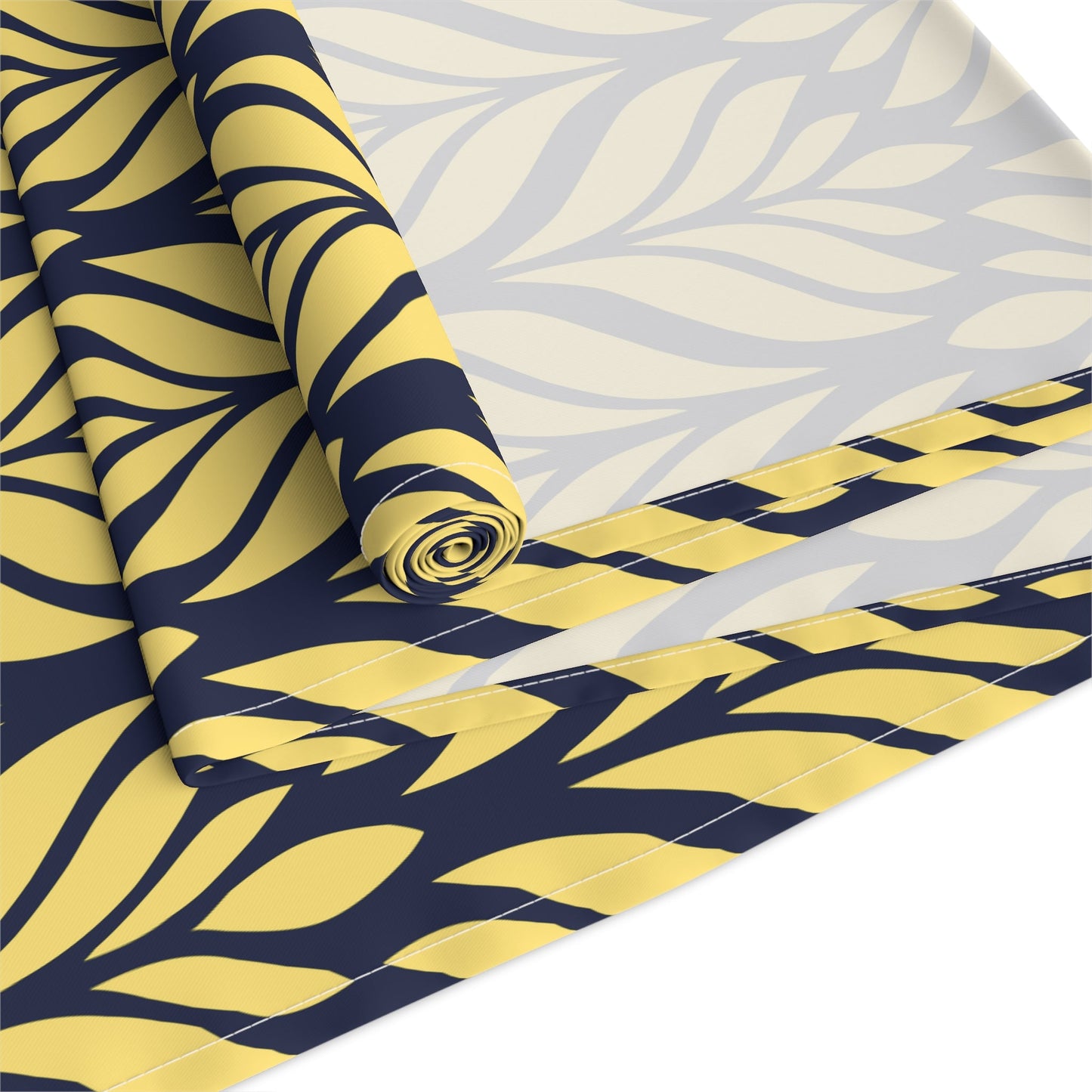 Table Runner | Yellow & Blue | Palm